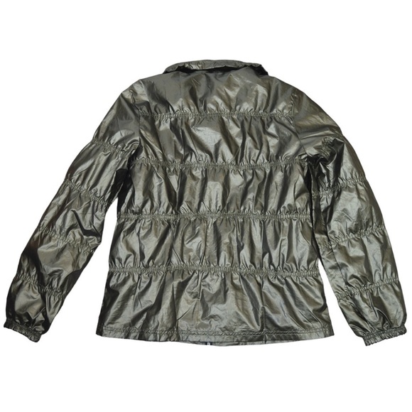 Vintage MOKA Sport Lightweight Puffer Windbreaker, Copper Color Medium Wet Look - Picture 9 of 14